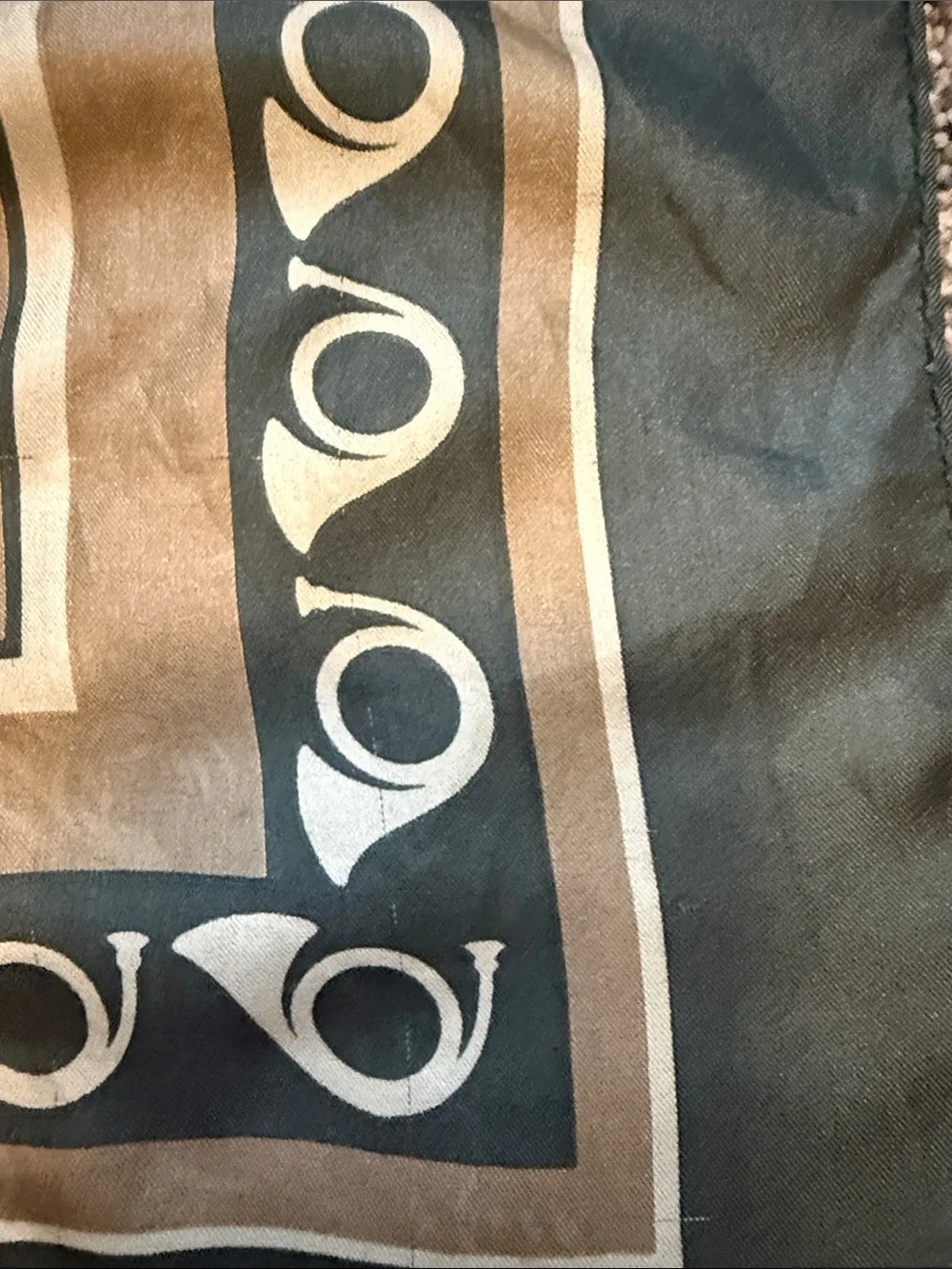 Vintage Aramis Devin 100% Silk Geometric Scarf – Made in Japan